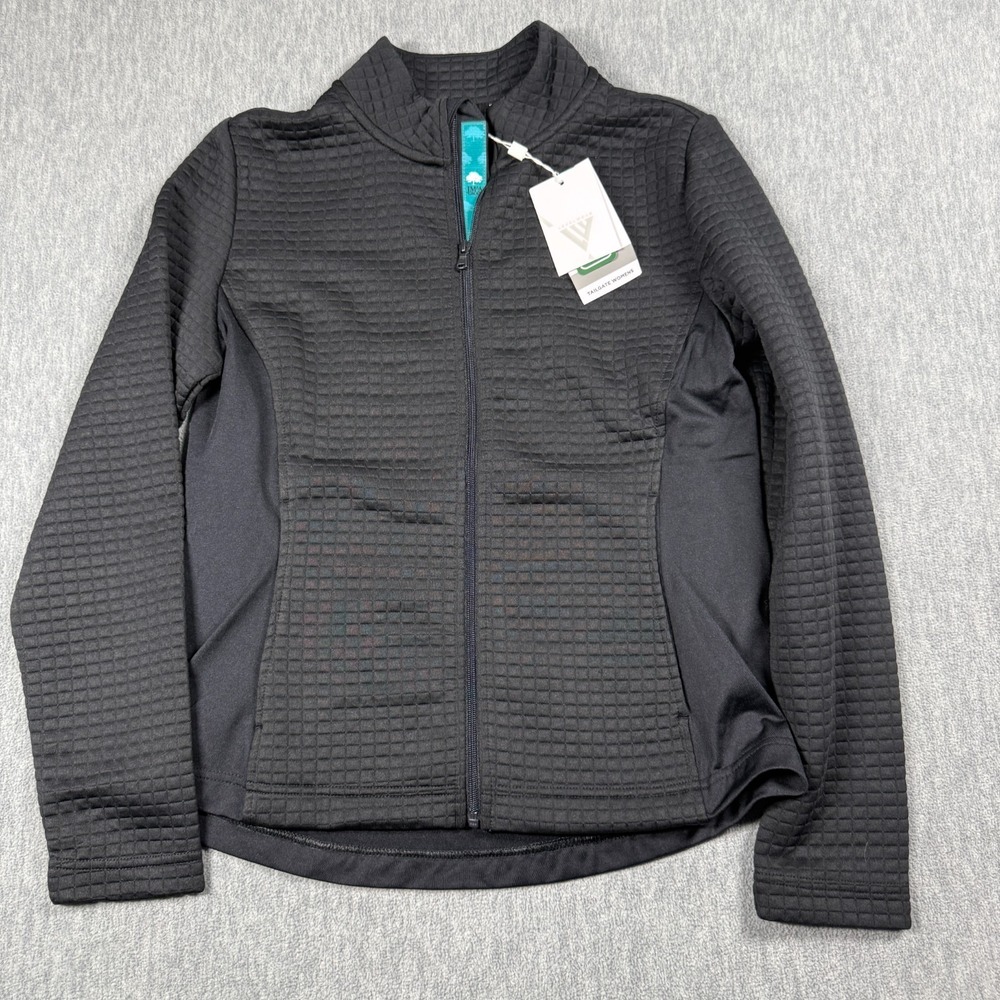 Levelwear Tailgate Jacket Womens Small Black Quilted Full Zip IMCA Group Logo